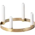 Ferm Living Lysestage CIRCLE 25 cm, messing, fast LIVING