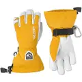 Hestra votter og hansker Army Leather Heli Ski Jr, skihandsker, junior, gul