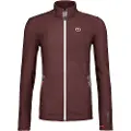 Ortovox Fleece Jacket, dame, mørkerød