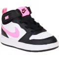 Nike NikeCourt Borough Mid 2-sko til babyer/småbørn - sort