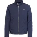 Gant Ganttil mænd. 7006340 Navy quiltet frakke (S), Casual, Polyester, Blå
