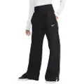 Nike Sportswear Phoenix Fleece-sweatpants med høj talje og brede ben til kvinder - sort