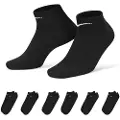 Nike Everyday Lightweight-No-Show-træningsstrømper (6 par) - sort