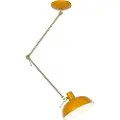 QAZQA Retro loftslampe gul med bronze - Milou