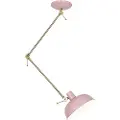 QAZQA Retro loftslampe pink med bronze - Milou