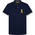 Hackett London Hackett Londontil mænd. HM563196 Polo shirt navy nummer (M), Casual, Bomuld, Korte ærmer, Blå