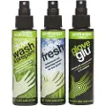 GloveGlu System X Vedligeholdelse Og Pleje Til Målmandshandsker Kit 120ml 3 Enheder