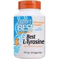 Doctors Best Bedste L-Tyrosin, 500mg - 120 kapsler