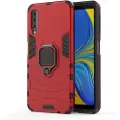Mtp Products Samsung Galaxy A7 (2018) Hybrid Cover med Ring Holder - Rød