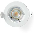 Nedis Smartlife SmartLife Lofts lys Wi-Fi Varm til kølig hvid Runde Diameter: 52 mm 68 - 74 mm 360 lm 2700 - 6500 K IP20 Energiklasse: F Android / IOS