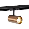 QAZQA Moderne 1-faset skinnespot mørk bronze - Jeana
