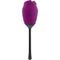 Playboy - vandtæt, genopladelig tunge rose vibrator (lilla)
