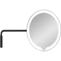 Blomus Makeup spejl MODO LED, vægmonteret, femdobbelt forstørrelse, sort, Blomus