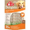 8In1 Delights Twisted Sticks til små hunde kylling - 70 stk.
