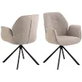AC Design - Aura spisebordsstol med armlæn, 1-pak - Beige - Stole med armlæn - - Homeroom