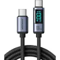 JOYROOM S-CC100A16 Prisme digital skærm USB-C kabel - 100W - sort