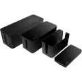 Logilink Kabelbox-Set 3 Größen schwarz