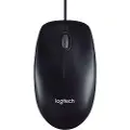 Logitech M90 HD Optical Mouse - Black - Mus - Optisk - 3 knapper - Sort