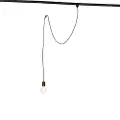 QAZQA Pendellampe med skinnesuspension mørk bronze - Cavalux