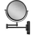 Cimi Double-Sided Wall Mirror w. x10 Magnification - Black