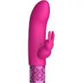 Royal Gems Dazzling - genopladelig klitorisvibrator med arm (pink)