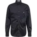 Gant Ganttil mænd. 3000100 Klassisk poplinskjorte Regular Fit sort (XXL), Casual, Bomuld, Lange ærmer