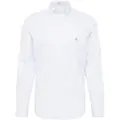 Gant Ganttil mænd. 3000130 Regular Fit blå stribet poplinskjorte (3XL), Casual, Bomuld, Lange ærmer