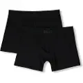 Hugo Boss BOSStil mænd. 50475677 Pakke 2 sorte UltraSoft boksershorts i sort (XXL), Afslappet, Modal