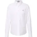 Gant Ganttil mænd. 3000202 Slim Fit Oxford-skjorte hvid (XL), Casual, Bomuld, Klassisk, Lange ærmer