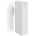 Zack Sæbedispenser LINEA 190 ml, vægmonteret, hvid, rustfrit stål,