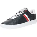 Tommy Hilfiger Tommy Hilfigertil mænd. FM0FM04921 Navy Cupsole læder sneakers (45), Fast, Blonder, Casual, Blå