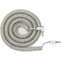 MyVolts Candycords 3.5mm Straight-Angled Coiled Cable 100cm Grey
