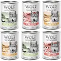 Wolf of Wilderness Adult 6 x 400 g - Med masser af frisk fjerkræ - Mixpakke