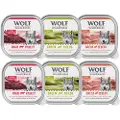 Wolf of Wilderness Adult - Single Protein 6 / 24 x 300 g bakke - 6 x 300 g: Mixpaket: Oksekød, kalkun, Lam