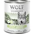 Wolf of Wilderness Adult 6 x 800 g - Med masser af frisk fjerkræ - Stejl rejse - Fjerkræ med lam