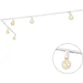 QAZQA Moderne 1-faset skinnesystem 5-lys inkl. E27 fitting hvid - Jeana