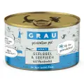 Grau Adult kornfri dåser 6 x 200 g - Fjerkræ og havfisk