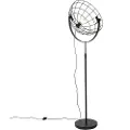 QAZQA Industriel gulvlampe sort 50 cm justerbar - Hanze