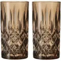 Nachtmann Longdrinkglas NOBLESSE COLORS 395 ml, sæt med 2 stk, tobak, Nachtmann