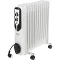 Adler Elektrisk olieelement med hjul og termostatstyring
