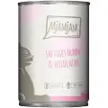 MjAMjAM Økonomipakke: 24 x 400 g MjAMjAM kattefoder - Kylling og Vildlaks