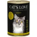 Cat's Love 6 x 400 g - Kalv & Kalkun