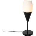 QAZQA Moderne bordlampe sort med opalglas - Drop