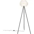 QAZQA Moderne gulvlampe hvid - Cloth