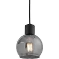 QAZQA Art Deco pendellampe sort med røgglas - Vidro