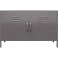 Dorel Home - Skab med to låger Cache - Grå - Skænke & sideboards - - Homeroom