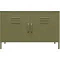 Dorel Home - Skab med to låger Cache - Grøn - Skænke & sideboards - - Homeroom