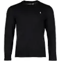 Ralph Lauren Polo Ralph Laurentil mænd. 714844759001 T-shirt 714844759001 sort (XL), Bomuld, Lange ærmer