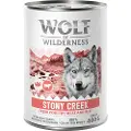Wolf of Wilderness Adult 6 x 400 g - Med masser af frisk fjerkræ - Stony Creek - Fjerkræ med Okse