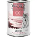 Wolf of Wilderness SÆRPRIS! 24 x 400 g Wolf of Wilderness - SENIOR Scarlet Sunrise - Gris, Laks, Tun